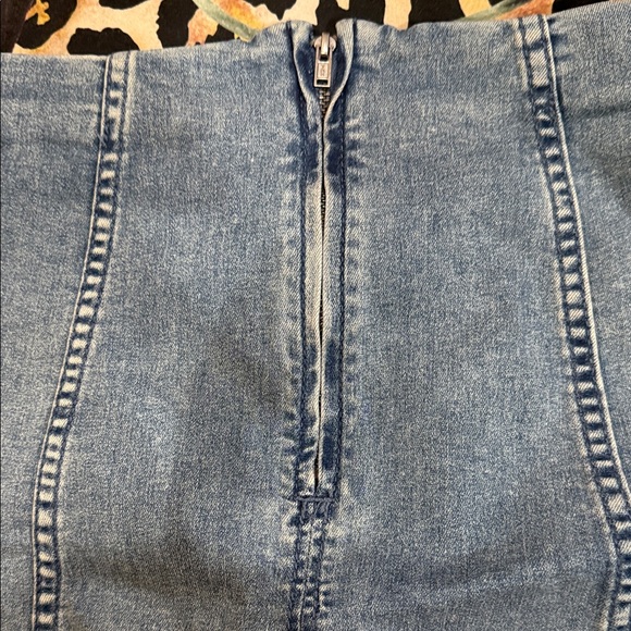 Free People Denim Blue Women's Skirt - Picture 4 of 5